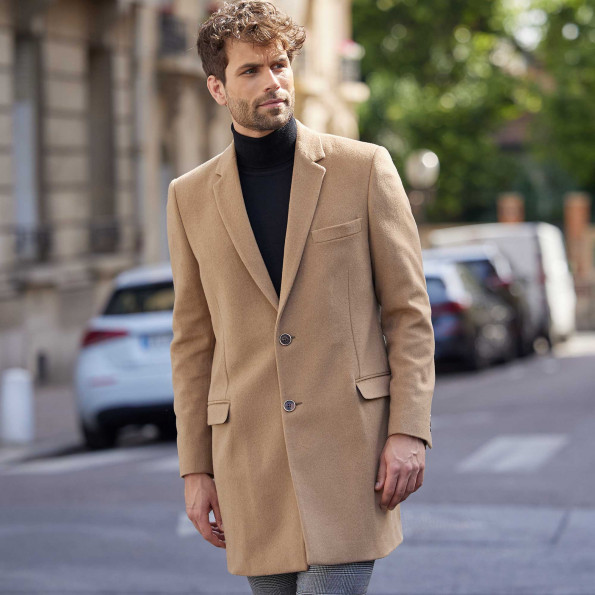 long manteau laine
